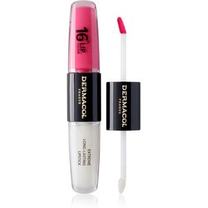 Dermacol 16H Lip Colour Langaanhoudende lippenstift en lipgloss Tint 18 Cotton Candy 2x4 ml