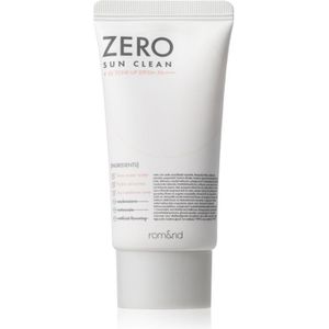 rom&nd - Zero Sun Clean - Zonnebrand - Lichte Getinte Crème - SPF 50+ - 50 ml