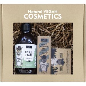 LaQ - Boar From Forest - Lichaamsverzorgingsset - 300 ml Shampoo, 85 g Zeep, 30 ml Olie
