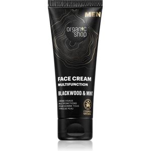 Organic Shop - Blackwood & Mint - Multifuntionele Crème - 75 ml - Voor Het Gezicht