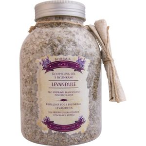 Bohemia Gifts & Cosmetics Bohemia Natur kalmerend badzout met kruiden met Lavendel 1200 g