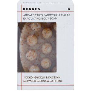 Korres - Seaweed Grains & Kaffeine - Exfoliërende Zeep - 125 g