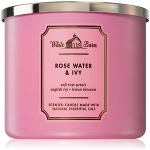 Bath & Body Works Rose Water & Ivy geurkaars 411 g