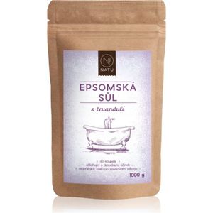 NATU Epsom salt with lavender Badzout 1000 gr