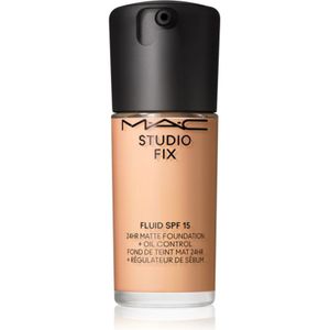 MAC Cosmetics Studio Fix Fluid SPF 15 24HR Matte Foundation + Oil Control Matterende Make-up SPF 15 Tint N6.5 30 ml