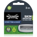 Wilkinson Sword Hydro Trim and Shave Skin Protection For Body and Balls Vervangende Opzetstuk 3 st
