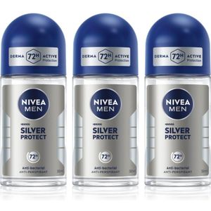 NIVEA MEN - Silver Protect - Antitranspirant Roll-On - 3x50 ml