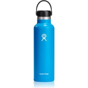 Hydro Flask Standard Mouth Flex Cap thermo drinkfles kleur Blue 621 ml