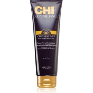 CHI Brilliance Strengthening Treatment versterkende masker voor verzwakt, beschadigd haar en gespleten punten met Olijfolie 237 ml