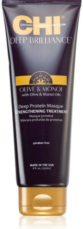 CHI Brilliance Strengthening Treatment versterkende masker voor verzwakt, beschadigd haar en gespleten punten met Olijfolie 237 ml