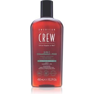 American Crew 3 in 1 Chamimile + Pine 3 in1 Shampoo, Conditioner & Body Wash 450 ml