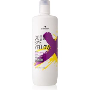 Schwarzkopf Professional Goodbye  Yellow shampoo die gele tonen neutraliseert voor Gekleurd en Highlighted Haar 1000 ml
