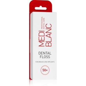 MEDIBLANC - Dental Floss - 50 st - Flosdraad voor Beugels en Implantaten
