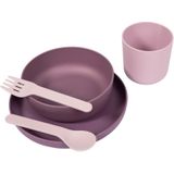 Bo Jungle Tableware Set servies voor Kinderen Pink/Purple 5 st