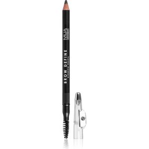 MUA Makeup Academy Brow Define Langaanhoudende Wenbrauw Potlood met Borstel Tint Grey 1,2 gr