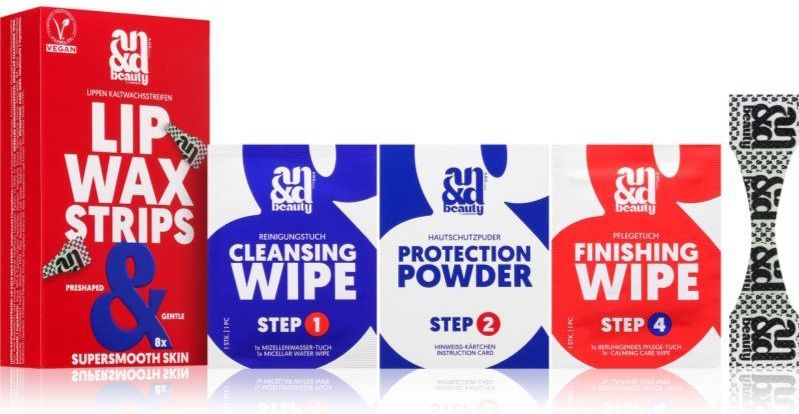 Ontharingswax - Lip Wax Strips - 8 Stuks - Inclusief Reinigingsdoekjes