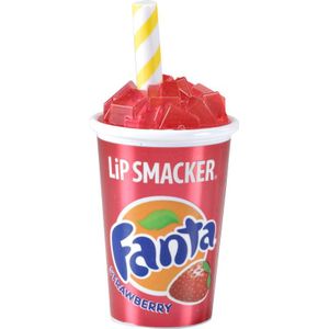Lip Smacker Fanta Strawberry styling balsem voor de lippen in een bekertje Smaak Strawberry 7.4 gr