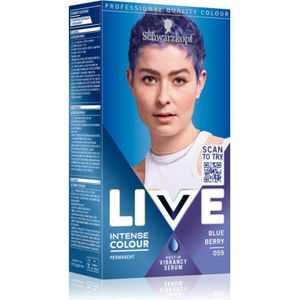 Schwarzkopf LIVE Intense Colour Pernamente Haarkleuring Tint 059 Blue Berry 1 st