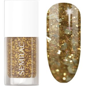 Semilac - Glitter Nails - Nagellak - Tint 042 Flakes of Gold - 7 ml