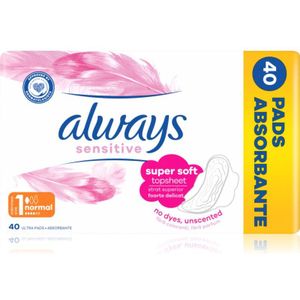 Always - Sensitive Normal Plus - Maandverband - Parfumvrij - 40 st