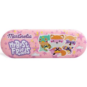 Martinelia - My Best Friends Eyes & Lips Tin Box - Set voor Kinderen - 6 Oogschaduw - 6 Lipgloss - Penseel - Metalen Doos