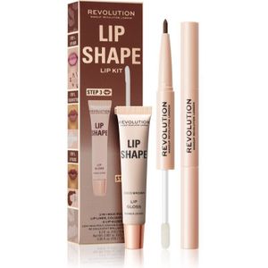 Makeup Revolution - Lip Shape Kit - Lippen Set - Tint Coco Brown - 1 st