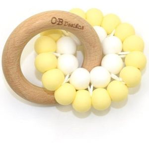 O.B Designs Teether Toy bijtring Lemon 3m+ 1 st