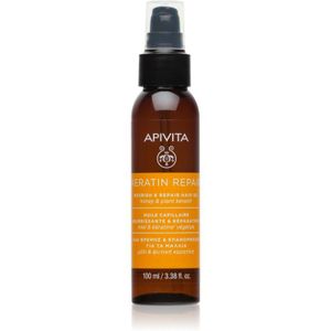 Apivita Keratin Repair Nourish Repair Hair Oil Haarolie voor Droog en Beschadigd Haar 100 ml