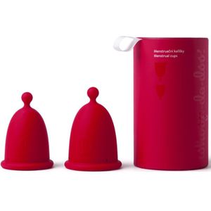 Whoop·de·doo Menstrual Cup Duo Pack menstruatiecup Red