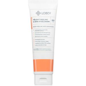 Lobey Body Care Tělový peeling s AHA kyselinami Body scrub met AHA Acids 200 ml