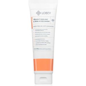 Lobey - Tělový Peeling - Body Scrub - 200 ml - AHA Kyseliny