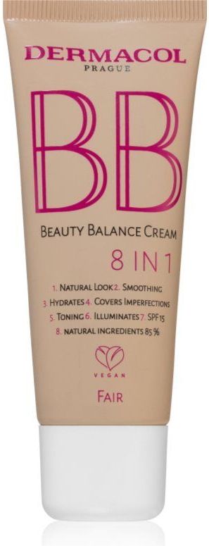 Dermacol Beauty Balance BB Crème met Hydraterende werking SPF 15 N.1 Fair 30 ml
