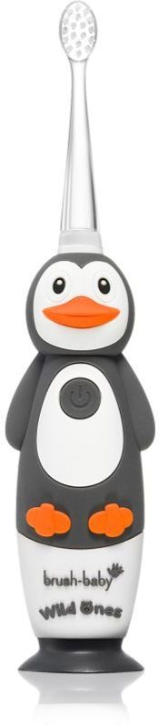Brush Baby WildOnes WildOne Elektrische Tandenborstel + 2 Vervangende Koppen voor Kinderen Penguin 1 st