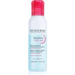 Bioderma Sensibio H2O eye Twee-Fasen Micellair Water voor Lippen en Ogen 125 ml