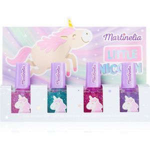 Martinelia Little Unicorn Nail Polish Set nagellak set Pink, Blue, Purple, Fuchsia (voor Kinderen )