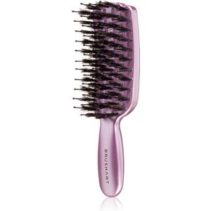 BrushArt Hair Vent blowdry hairbrush with boar bristles Haarborstel met nylon en varkenshaar Mini 1 st