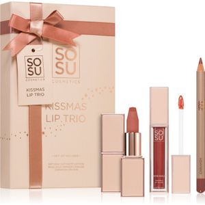 SOSU Cosmetics Kissmas Lip Trio Gift Set (voor Lippen )