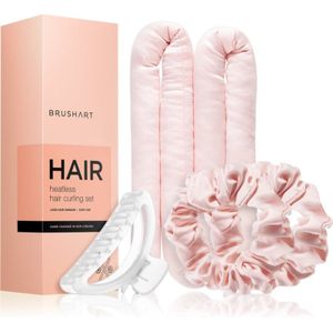 BrushArt Hair Heatless hair curling set krulset Pink