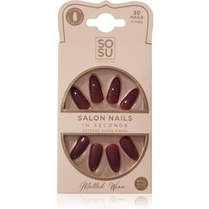 SOSU Cosmetics - Salon Nails - Valse Nagels - Tint Mulled Wine - 30 st