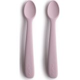 Mushie Silicone Feeding Spoons lepeltje Soft Lilac 2 st