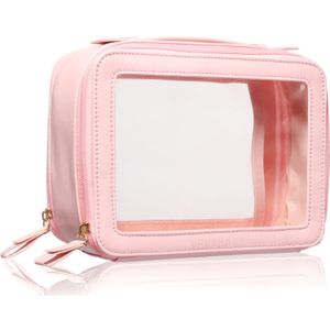 BrushArt - Transparent Make-up Case - Cosmeticakoffertje - Pink