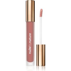 Nude by Nature Satin Liquid Lipstick Romige lippenstift met satijnen finish Tint 04 Soft Petal 3,75 ml
