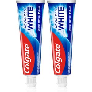 Colgate Advanced White Whitening Tandpasta tegen Vlekken op Tandglazuur 2x75 ml