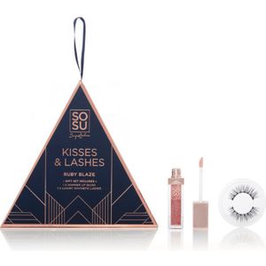 SOSU Cosmetics Limited Edition Kisses & Lashes Gift Set Ruby Blaze