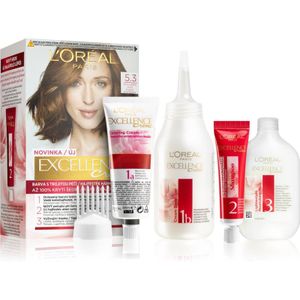 L’Oréal Paris - Excellence Creme - Haarkleuring - Tint 5.3 Natural Golden Brown - 1 st