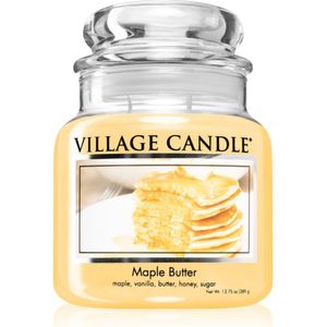 Village Candle Maple Butter geurkaars (Glass Lid) 389 gr