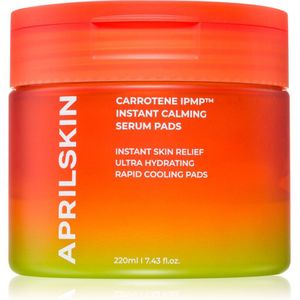 APRILSKIN Carrotene IPMP Instant Calming Serum Pads Reinigende Pads met kalmerend effect 80 st