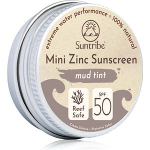Suntribe - Mini Zinc Sunscreen - Minerale Beschermende Gezichts en Lichaams Crème - Mud Tint - 15 g