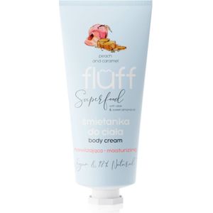 Fluff Superfood Peach & Caramel Hydraterende Bodycrème Aloe & Sweet Almond Oil 150 ml