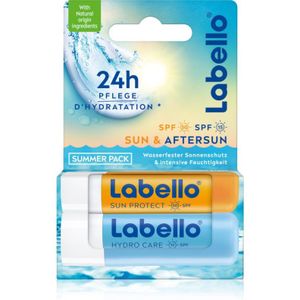 Labello - Sun & Aftersun - Lippenbalsem Set - SPF 30 en SPF 15 - 2 x 9,6 g
